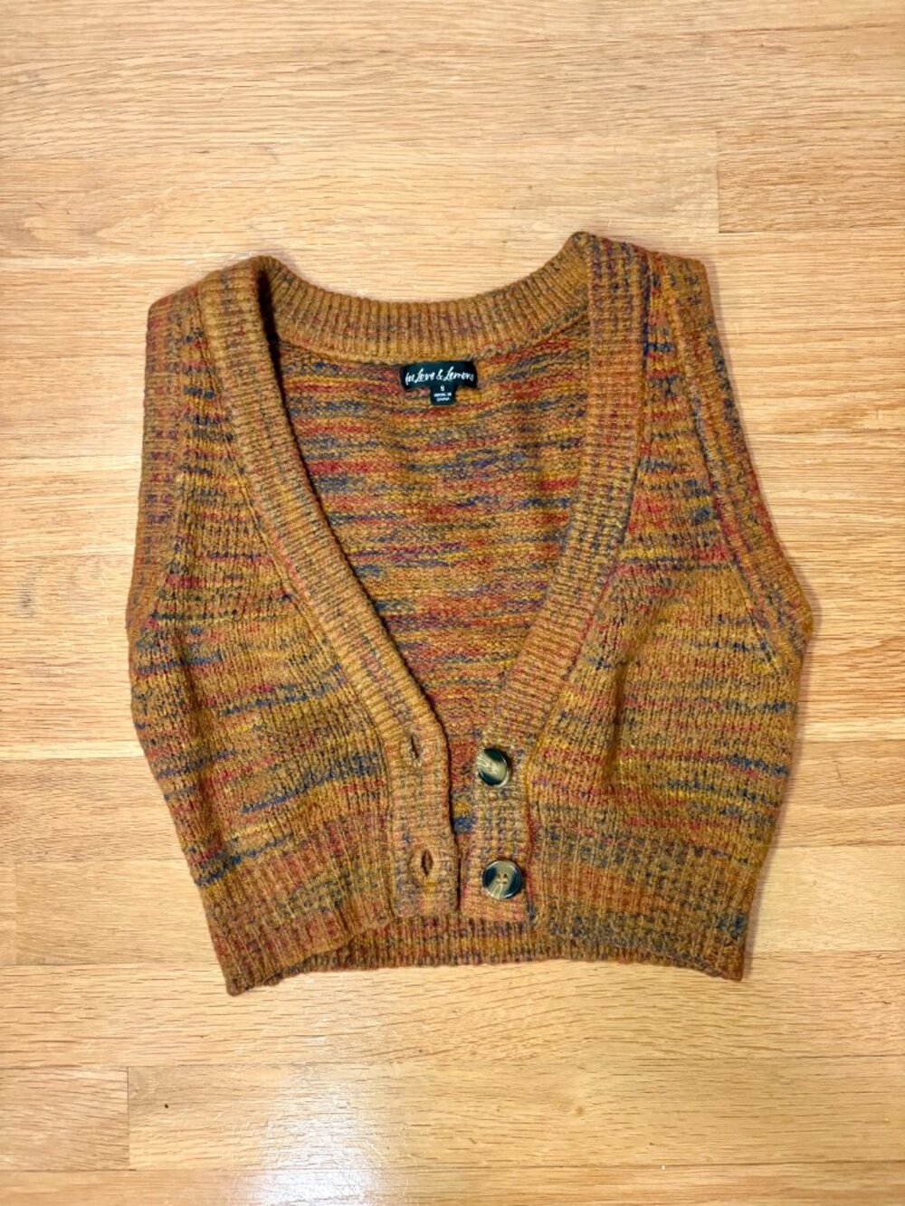 For Love or Lemons Helena Crop Sweater Vest - Picture 4 of 7
